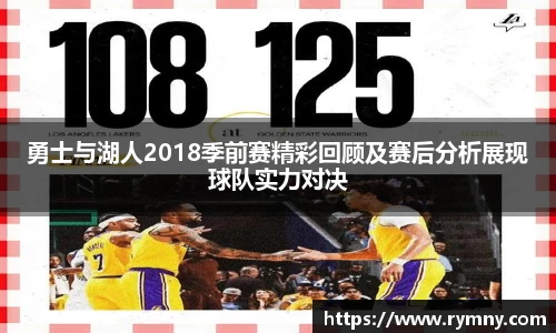 勇士与湖人2018季前赛精彩回顾及赛后分析展现球队实力对决